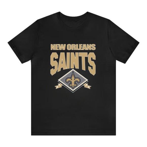 Gildan Other - New Orleans Saints Football Black Tshirt, Unisex Tee Shirt